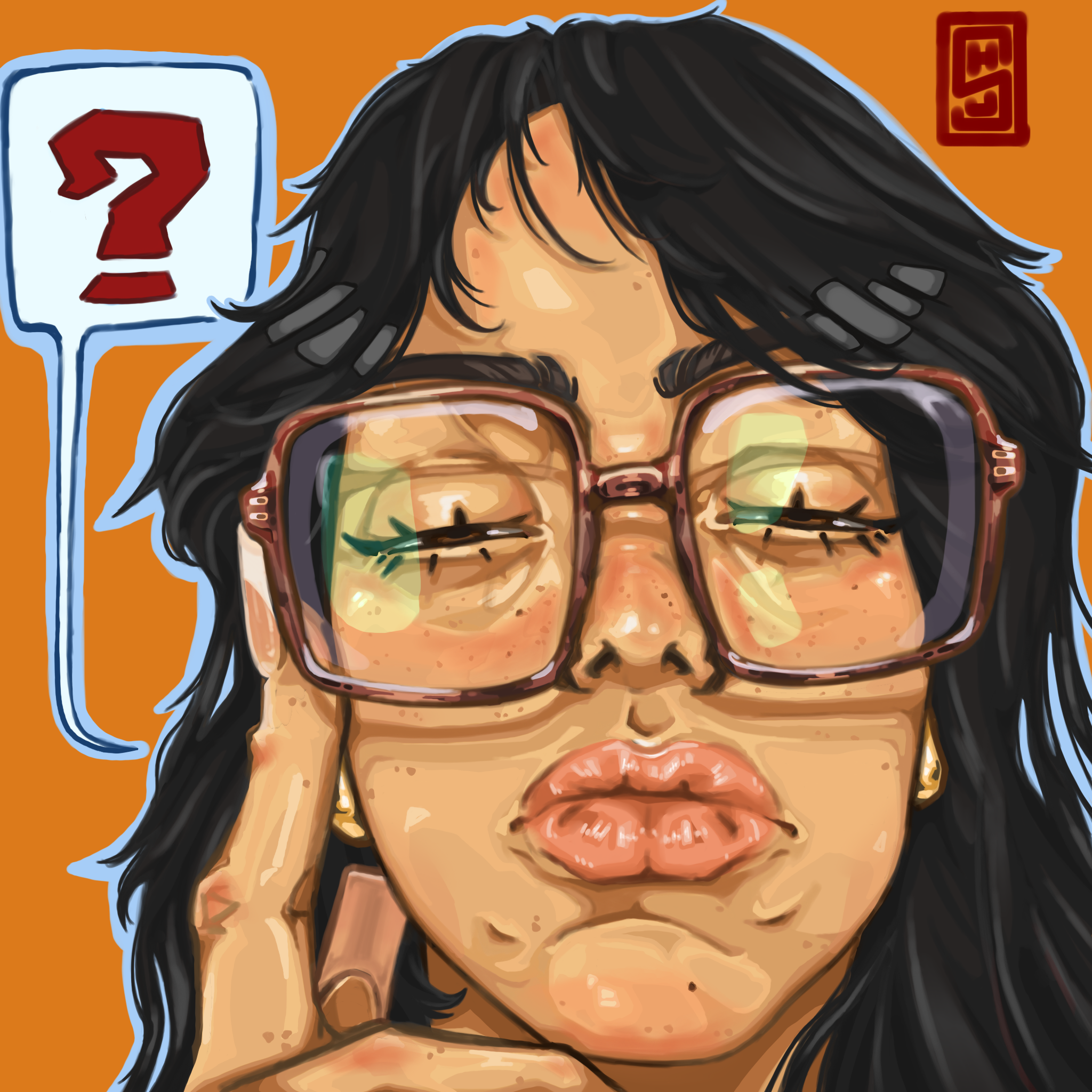 Autoportrait illustration digitale
